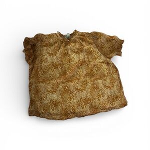 Ava & Viv Women’s Brown Patterned Blouse